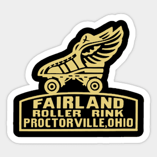 Vintage Roller Skating Proctorville Ohio Sticker